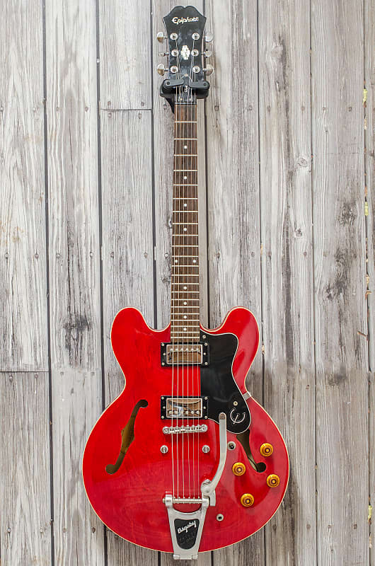 Epiphone DOT YEC bigsby エピフォン 335　セミアコ Epiphone DOT YEC bigsby エピフォン 335 セミアコ - エレキ