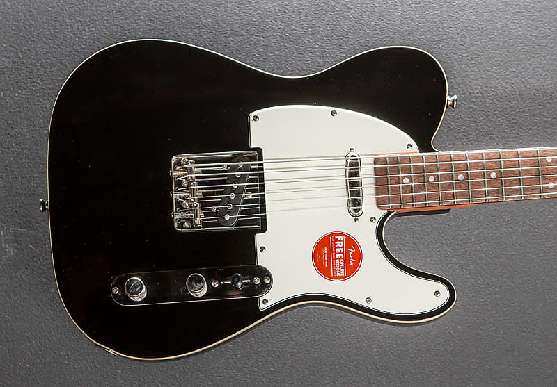 Fender Classic Vibe Baritone Custom Telecaster - Black image 1
