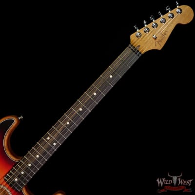 Fender American Acoustasonic Stratocaster Ebony Fingerboard 3-Color Sunburst image 4