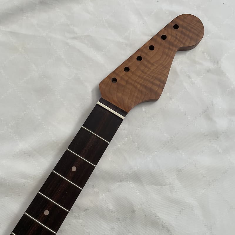 Roasted AA Flame Maple Strat Neck fits fender Stratocaster | Reverb