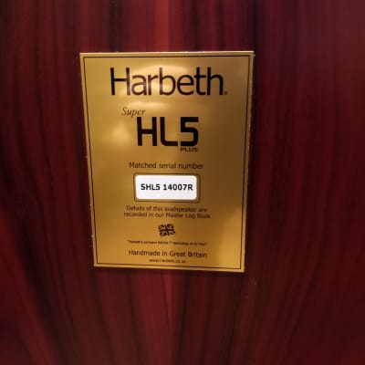 Harbeth Super HL5 Plus Rosewood Speakers w/ Boxes & Certificate Fantastic Sound - Store Demos image 13