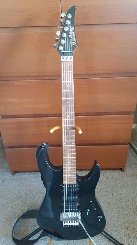 Yamaha RGX 421D late 90's Black Electric Guitar | Reverb
