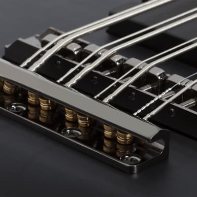 Schecter Stiletto Studio-8  See-Thru Black Satin STBLS 8-String Electric Bass + Hard Case Studio 8 image 7