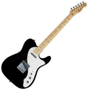 Fender Classic Series 69 Thinline Tele Hollow Body Electric Guitar (Black) image 2