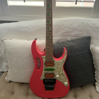 Ibanez Jem 777 Shocking Pink Prototype made for Steve Vai by Mike Lipe of LACS, First pearl pickguard Prototype Jem 1987/88 w/ letter image 13