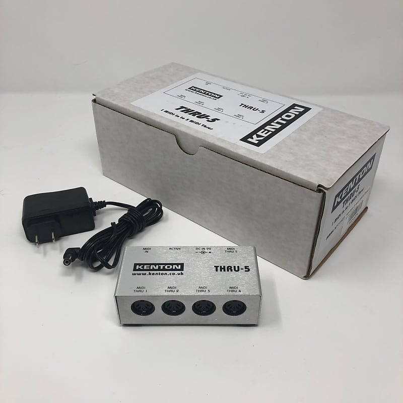 Kenton Thru5 MIDI Splitter (1 MIDI in to 5 MIDI thrus) Reverb