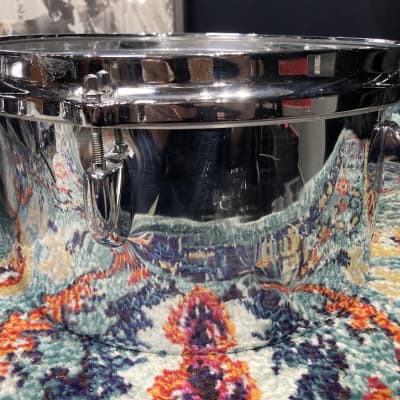 Gretsch 1970s Timbales, Latin Model 12"x6" and 13"x6", No Stand, Slingerland Mounts image 11