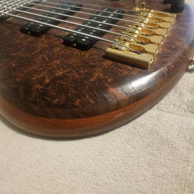 Pavel's 6 String Bass Signature Aryel Pro II 2007 - Walnut, Honduran Mohogany Bottom, Red wood Barrel image 3