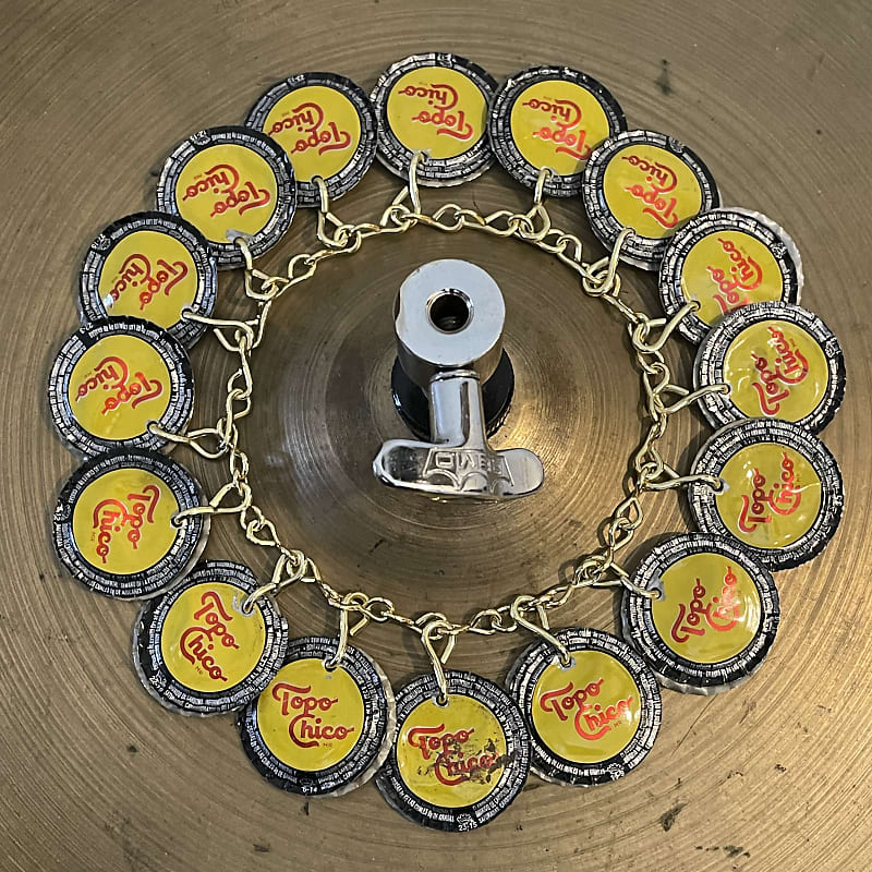 Upcycled Percussion Bottle Cap Ching Ring Hi Hat Reverb UK