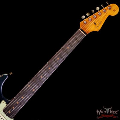 Fender Custom Shop 1959 Stratocaster Dark AAA Rosewood Board Super Heavy Relic Black over 3 Tone Sunburst 7.35 LBS image 4