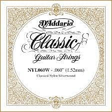 D'Addario NYL058W Silver-plated Copper Classical Single String .058 image 1