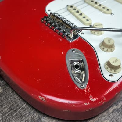 MyDream Stratocaster Custom Built - Light Relic Hot Rod Red Texas Special image 7