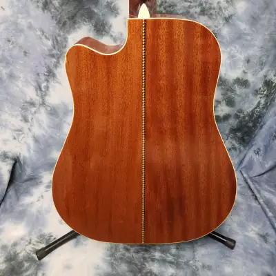 2007 Washburn D10SCE/12  Natural 12 String Guitar New Strings Pro Setup Original Hard Shell Case image 10
