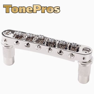 NEW Tonepros TPFR Roller Saddles, METRIC Tuneomatic - NICKEL