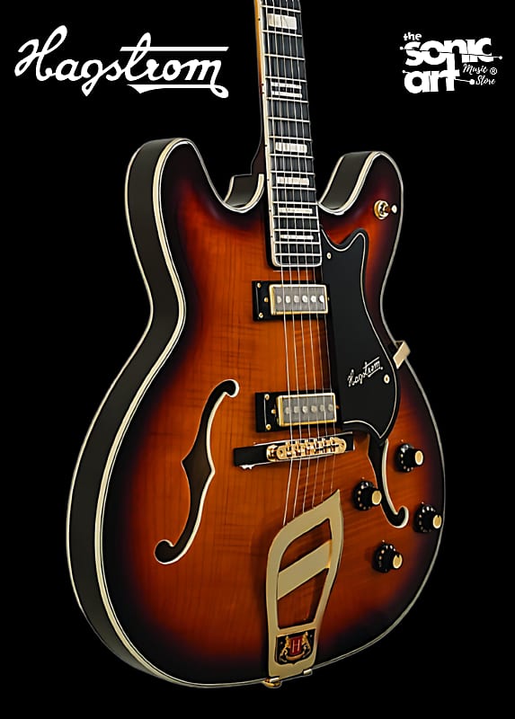 Hagstrom '67 Viking II Electric Guitar in Stunning Vintage Sunburst image 1