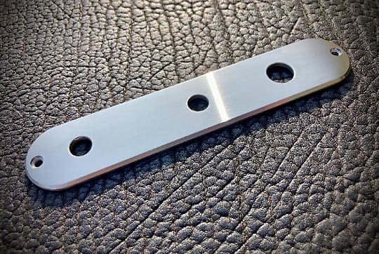 Van Dyke-Harms Telecaster Control Plate, Gibson Switch, Stainless Steel 2023 - Stainless Steel image 1