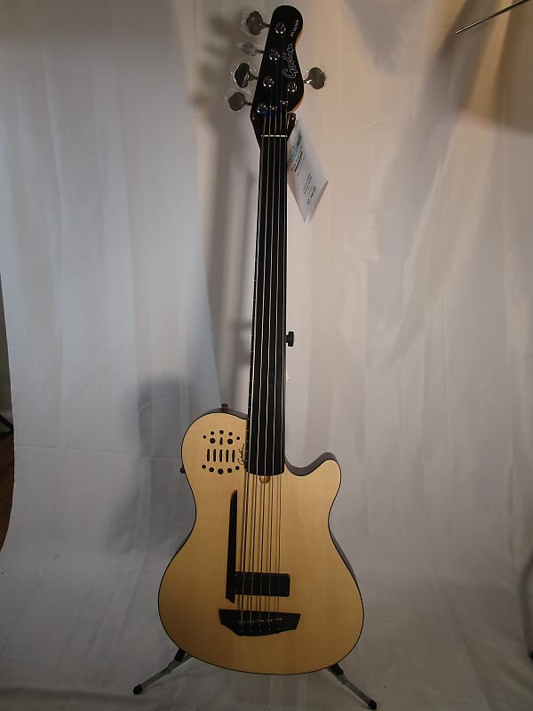 Godin 050789 A5 Ultra 5-String Fretless Bass with bag image 1