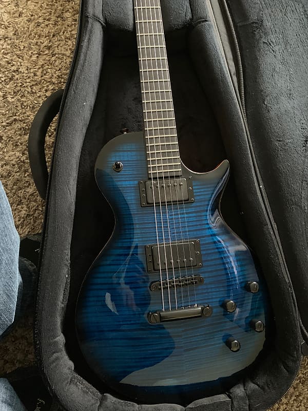 Kiesel CS6 Blue with Thin Black Burst | Reverb