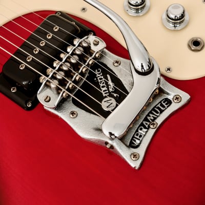 2000s Mosrite USA Ventures Model Mark I 1964 Vintage Reissue Red Sunburst w/ Vibramute, Fillmore image 8