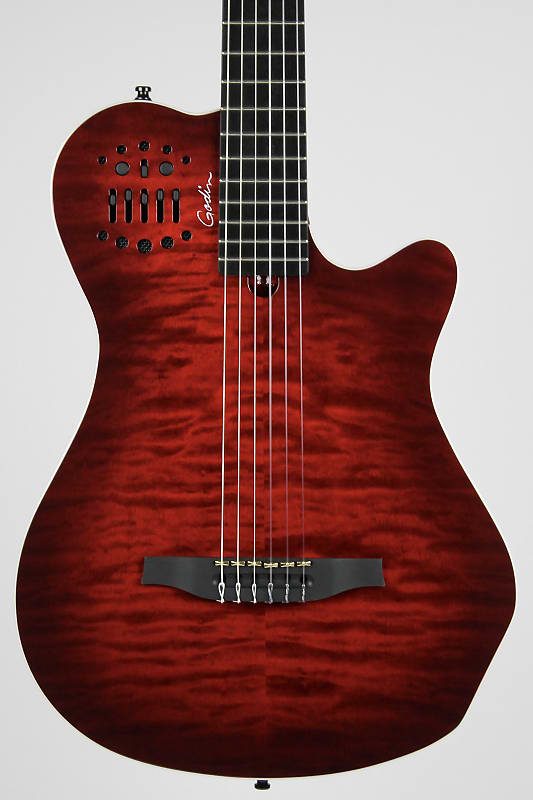 Godin ACS Grand Concert Quilted Maple Trans Red 2022 w/Gig Bag (048403)