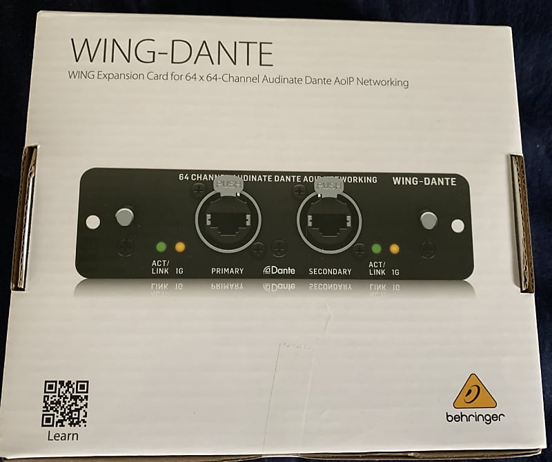 Behringer Wing Dante Card Reverb