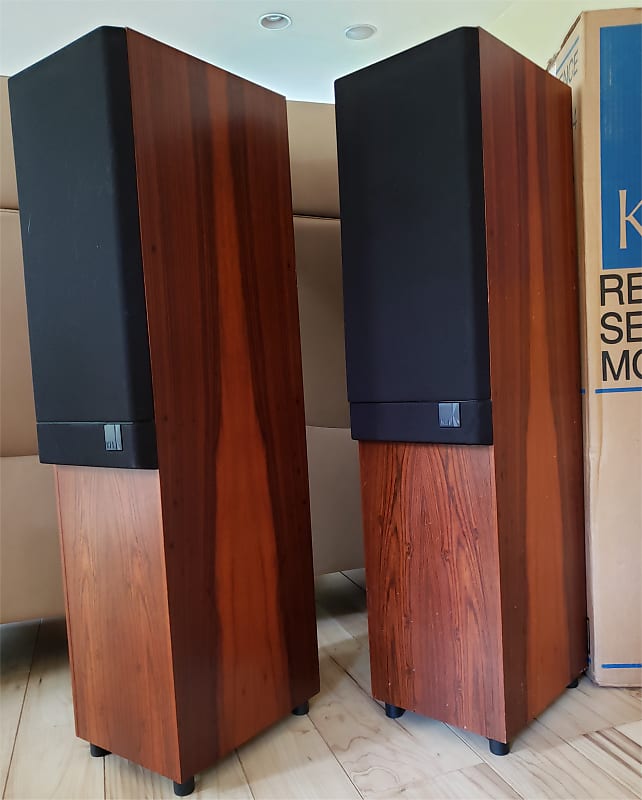 KEF 103/4 Reference Series Speakers Rosewood Tower Audiophile Speakers MINT