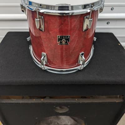 1980s Tama Japan Cherry Wine Lacquer 11 x 12" Superstar Tom - Looks Really Good - Sounds Great! image 1