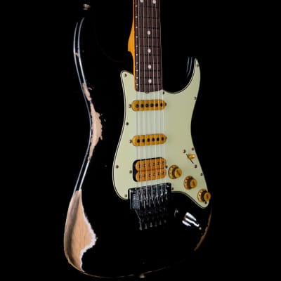 Fender Custom Shop Alley Cat Stratocaster Rosewood Board Heavy Relic HSS Floyd Rose Black image 3