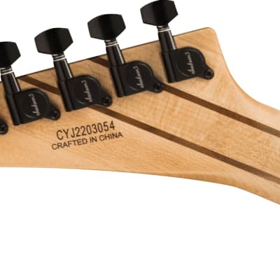 Mint Jackson Pro Plus Series Dinky DKAQ Ghost Burst Ebony Fingerboard image 5