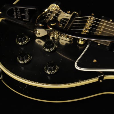 Gibson Custom Murphy Lab 1957 Les Paul Custom Reissue "Black Beauty" 3-Pickup Bigsby Light Aged (#995) image 5