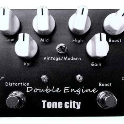 Tone City Double Engine T40 Rectified High Energy Distortion (Wampler Style) Hand Made True Bypass image 1