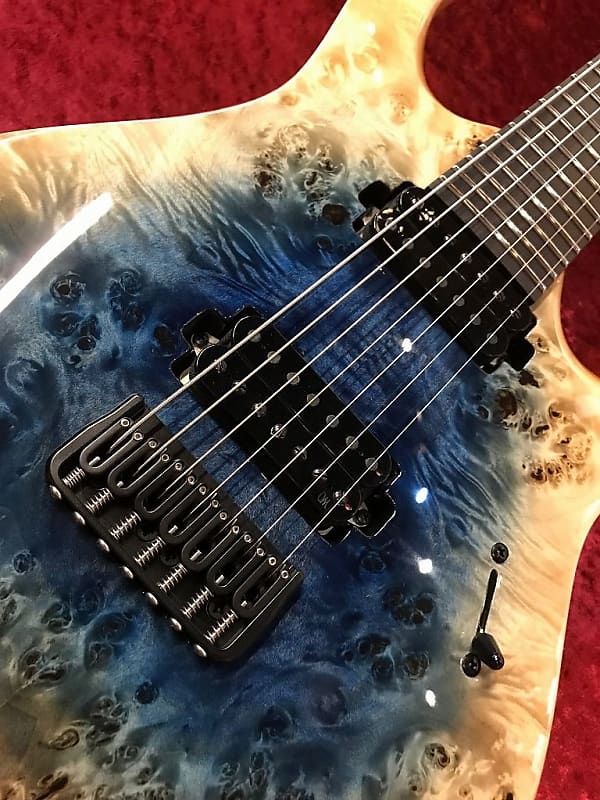 ファッションなデザイン Mayones Duvell 7 Elite -T-NF-BLUB-IN-G- ≒3.18Kg [GSB019 ギター