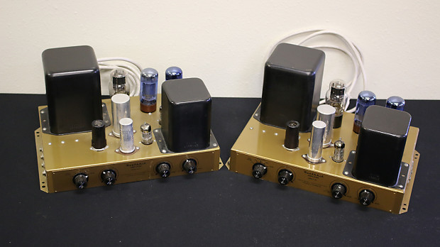 Heathkit GOLD A-9C 6l6G Mono Audio Amplifier Matched pair image 1