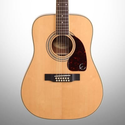 Epiphone DR-212 12-String Acoustic Guitar, Natural image 1