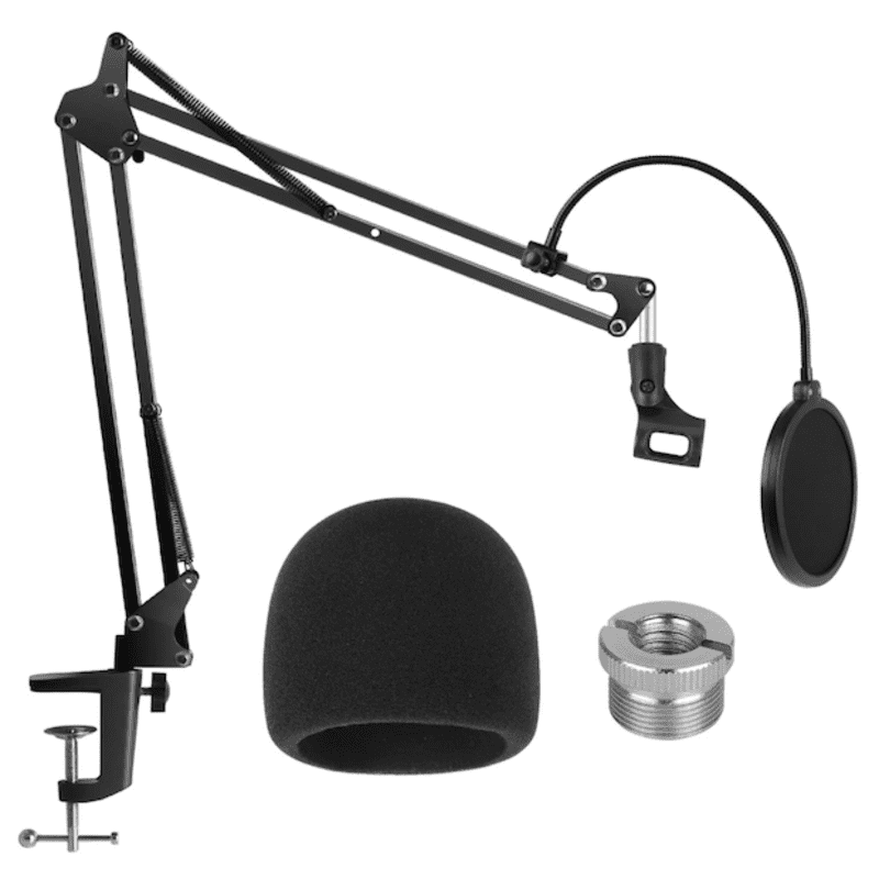 HyperX SoloCast Mic Pop Filter - Professional 4 Inch 3 Layers Metal  Windscreen Pop Screen Compatible with HyperX SoloCast Microphone by  YOUSHARES