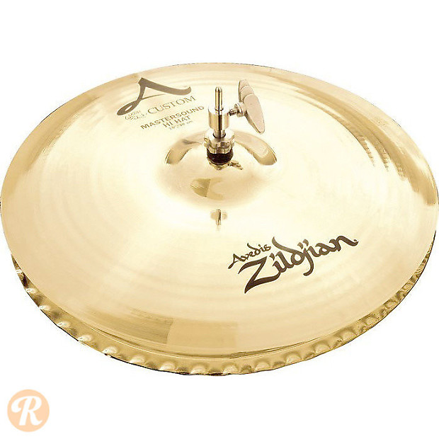 Zildjian 13" A Custom Mastersound Hi-Hat Cymbal (Top) image 1