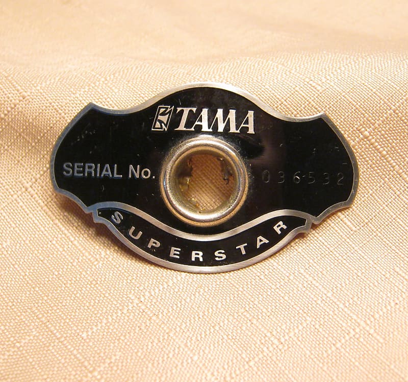 Tama Superstar Tom Bass Snare Drum Badge Lot 73532 Reverb