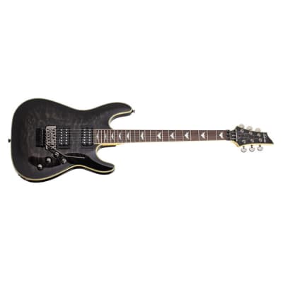 SCHECTER Omen Extreme 6 Electric Guitar See Thru Black image 1