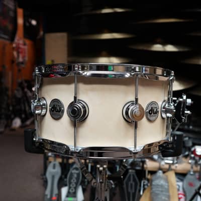 DW USA Collectors Series - Twisted Pure Maple Natural Satin Oil - 6.5 x 14" Snare Drum w/ Chrome Hardware (2023) image 1