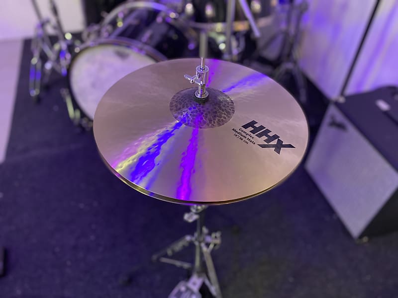 Sabian 14" HHX Complex Medium Hi-Hat Cymbals (Pair) 2019 - Present - Natural image 1