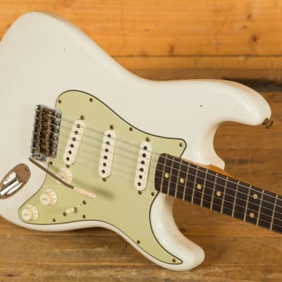 Fender Custom Shop LTD 62/63 Strat Journeyman Relic Aged Olympic White image 5