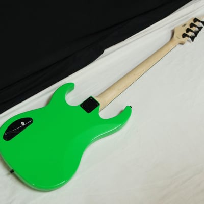 DEAN Custom Zone 4-string BASS guitar NEW w/ Case - Florescent Nuclear Green - B-stock image 6