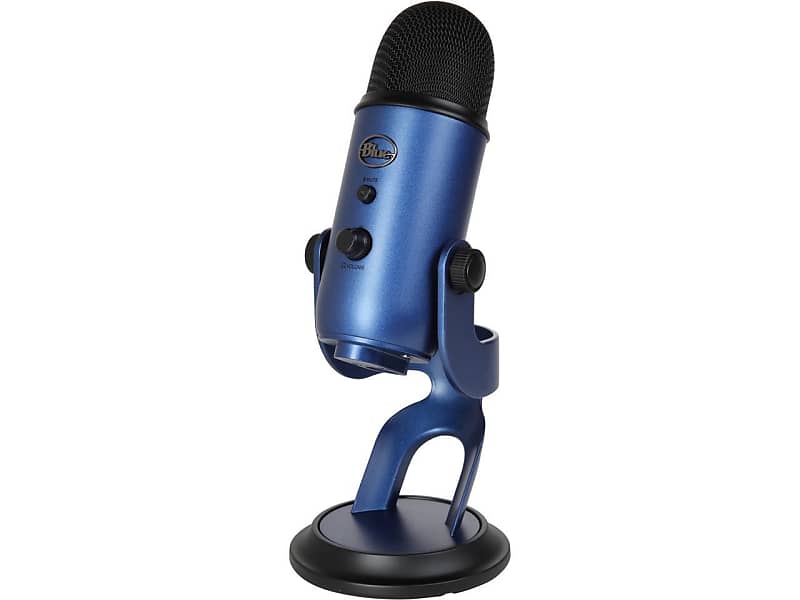 Blue Yeti Midnight Blue Premium Multi Pattern Usb Microphone Reverb 9384