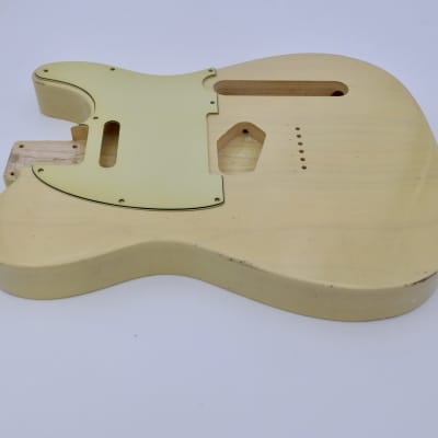 3lbs 9oz BloomDoom Nitro Lacquer Aged Relic Blonde T-style Vintage Custom Guitar Body image 7