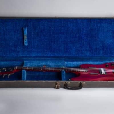 Guild  Jet Star Solid Body Electric Bass Guitar (1966), ser. #SD-179, original grey hard shell case. image 10