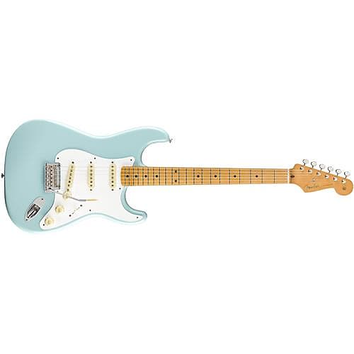 Fender Vintera '50s Stratocaster Modified Electric Guitar, Maple Fingerboard, Daphne Blue image 1