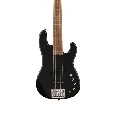 Charvel Pro-Mod San Dimas Bass PJ V - Metallic Black w/ Caramelized Maple FB image 3