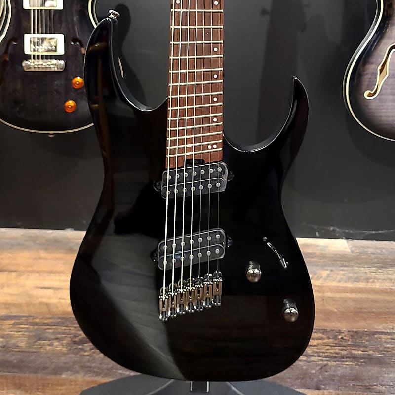 Ibanez RGMS7-BK Black Multi-Scale 7-String Guitar #139 image 1