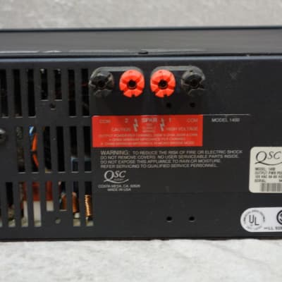 QSC Model 1400 2 channel power amp image 9