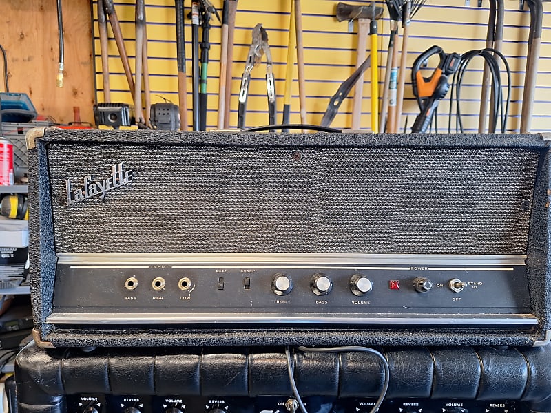 Lafayette / Univox U-1235 Bass Amp 1960s - Black | Reverb